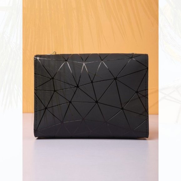 New Geometric Pattern Square Bag Black 73 - Picture 3 of 4